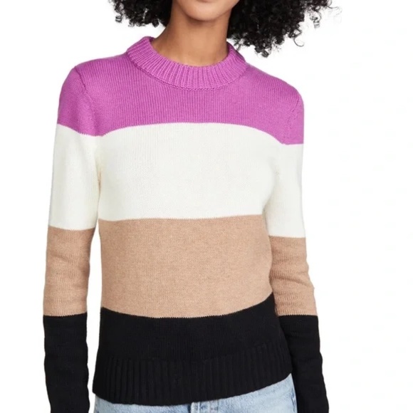 Shopbop wide stripe sweater L New - Picture 1 of 16